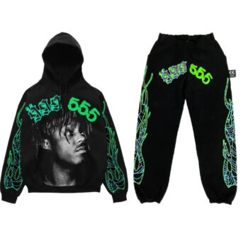 999 Club Spider Young Thug Tracksuit Black