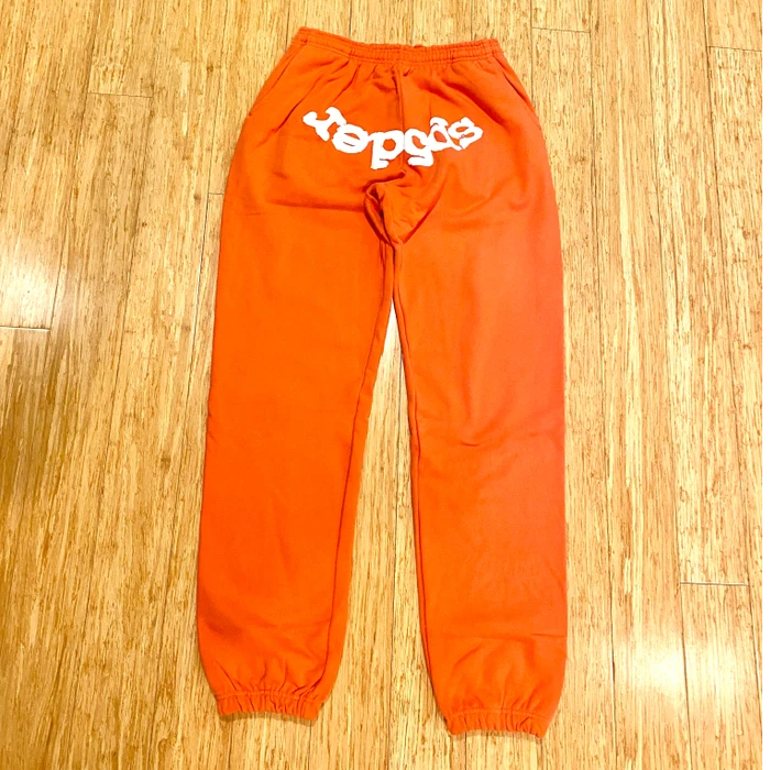 Sp5der Worldwide × Young Thug Sweatpants Orange || New Arrival